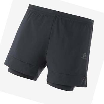 Salomon CROSS 2IN1 Sortky Panske Čierne | SK 2463JPQ